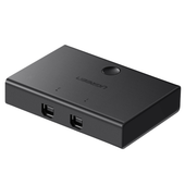 switch przełącznik kvm usb 2x1 ugreen 30345 usb 2.0 (czarny)