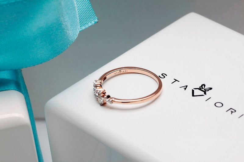 Emaga Złoty pierścionek PRD5400 - Diament zdjęcie 14