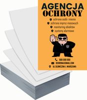 Ulotki A6 reklamowe firmowe 1000 szt różne wzory AGENCJA OCHRONY