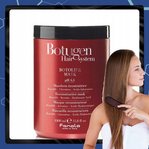 MASKA DO WŁOSÓW ŁAMLIWYCH REKONSTRUUJĄCA FANOLA BOTUGEN BOTOLIFE 1000ML zdjęcie 3