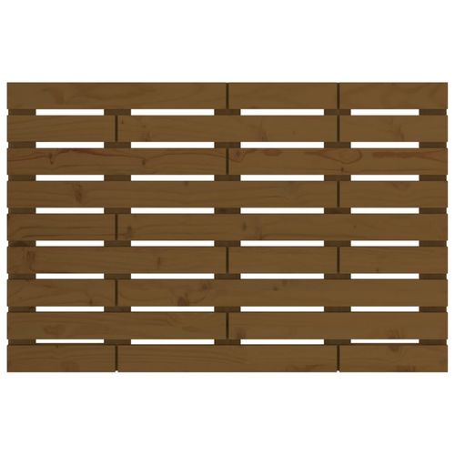 Wezgłowie łóżka, miodowy brąz, 81x3x63 cm, lite drewno sosnowe na Arena.pl