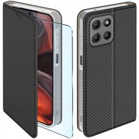 Etui z klapką do Motorola Moto G05 |E15 |G15 |Power Zamykane Futerał +Szkło
