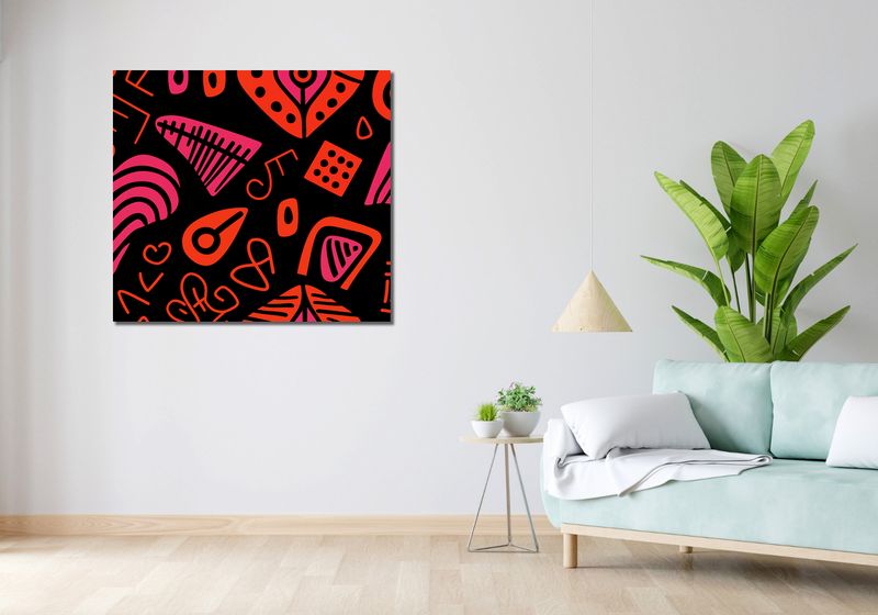 Obraz 100x90cm Rytm Wzorów zdjęcie 2