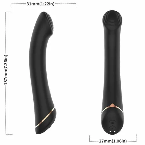 armony wibrator flat head silikonowy czarny 9 trybow 210mm na Arena.pl
