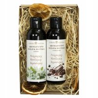 Zestaw olejków naturalnych do ciała- jaśmin czekolada. Box kosz prezentowy