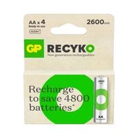 GP Akumulatorek AA R6 ReCyko NiMH niklowo-wodorkowa 2600mAh 4szt. GP