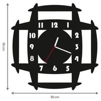 ZEGAR ŚCIENNY RETRO 58cm XXL 130.11