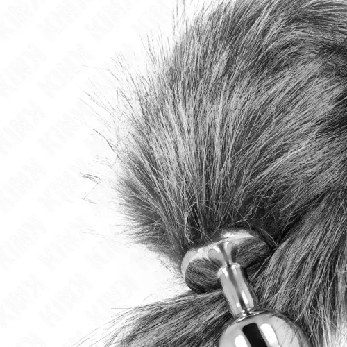 kink plug anatomiczny m 8x3,5 cm z szarym syntetycznym ogonem 40 cm na Arena.pl