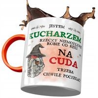 Kubek Pomarańczowy Dla Kucharza Prezent Z Nadrukiem Ze Zdjęciem