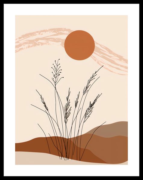 Plakat 30x40cm Złote Źdźbła zdjęcie 3