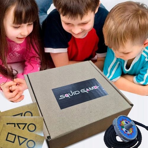 ZESTAW 5 GIER ZE SQUID GAME BILET PEŁEN ZESTAW GRA Z SERII GAME OF SQUID na Arena.pl