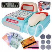 Kasa Fiskalna Dla Dzieci Interaktywna Dźwięki Kalkulator Banknoty Skaner