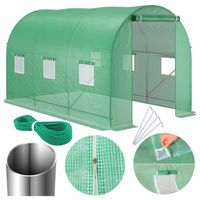 TUNEL FOLIOWY 7,5m2 OGRODOWY SZKLARNIA FOLIAK NA WARZYWA OWOCE 2,5x3x2m