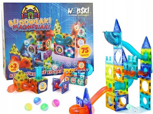 EDUKACYJNA ZABAWKA DLA DZIECKA 4 5 6 7 8 LATKA ZAMEK KLOCKI MAGNETYCZNE na Arena.pl