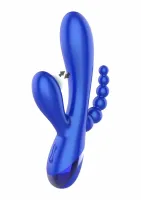 xocoon triple love vibrator silikonowy, potrojna stymulacja, czarny