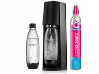 Saturator Soda Stream Terra Black 2 butelki 1L + Cylinder