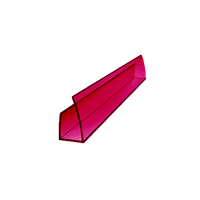 U-profil zamykający 1050mm bordowy 10mm