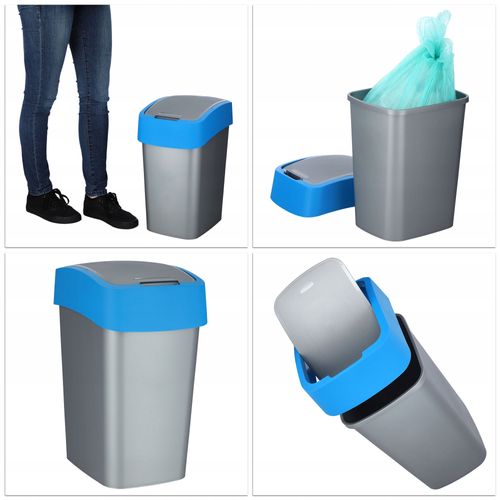 Curver Kosz Na Śmieci Pojemnik Biuro 25L Niebieski na Arena.pl