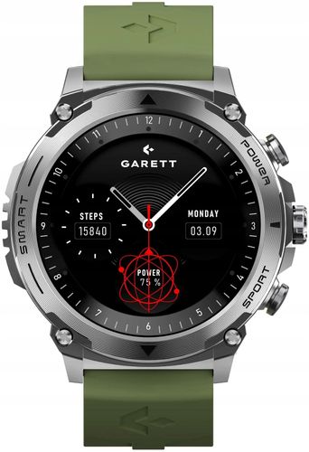 Smartwatch GARETT Atom Stalowy Srebrny na Arena.pl