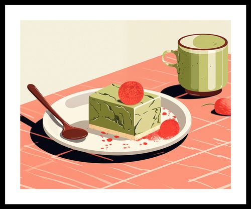 Plakat 50x40cm Deser Matcha na Arena.pl