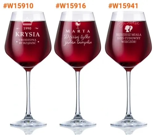 KIELISZEK do WINA KROSNO na urodziny 18-99 GRAWER na Arena.pl