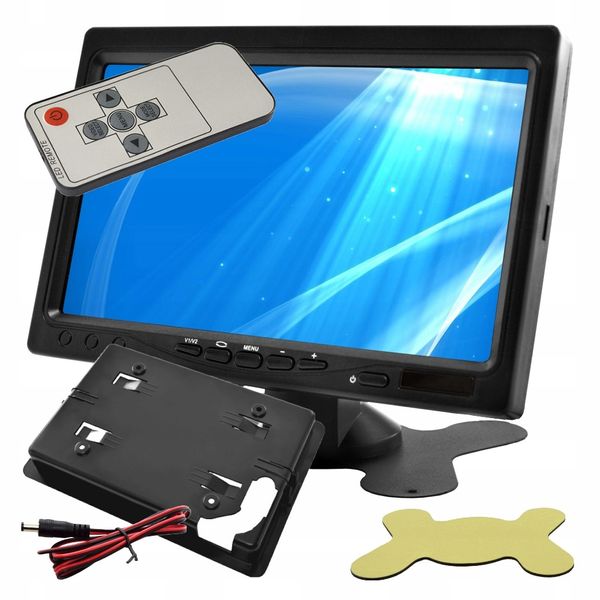 Monitor samochodowy 7'' VGA AV 12V zdjęcie 1