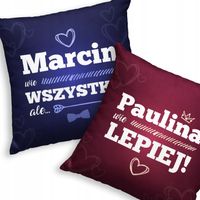 PODUSZKA NA WALENTYNKI PREZENT DLA DZIEWCZYNY PREZENT DLA CHŁOPAKA DLA PARY