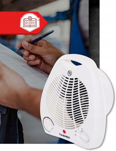 Grzejnik elektryczny Termowentylator Wydajna Farelka z Termostatem 2000W na Arena.pl