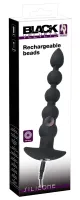 black velvets model 60383 - silikonowy korek analny z wibracją, czarny