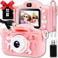 Aparat Cyfrowy Fotograficzny dla Dzieci JEDNOROŻEC z Karta Pamięci 32 GB