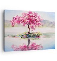 Malowanie po numerach obraz 50x40 Drzewo woda