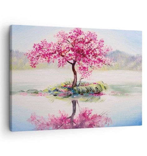 Malowanie po numerach obraz 50x40 Drzewo woda na Arena.pl