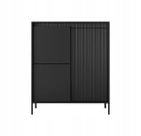 Komoda Laski meble 103,5 x 39,5 x 123,4cm czarny