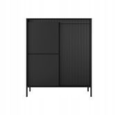 Komoda Laski meble 103,5 x 39,5 x 123,4cm czarny
