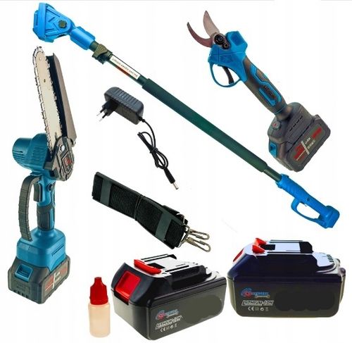 ZESTAW PIŁA AKUMULATOROWA 8" SEKATOR NA WYSIĘGNIKU TELESKOPOWYM 4M 2X na Arena.pl