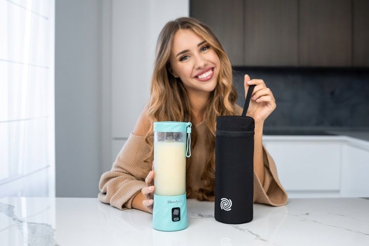 Blender bezprzewodowy BlendyGo 3 550ml USB Miętowy zdjęcie 5