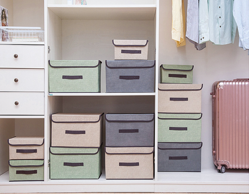 Pudełko pojemnik pojemny do przechowywania rzep komplet 2 sztuk jasny brąz na Arena.pl