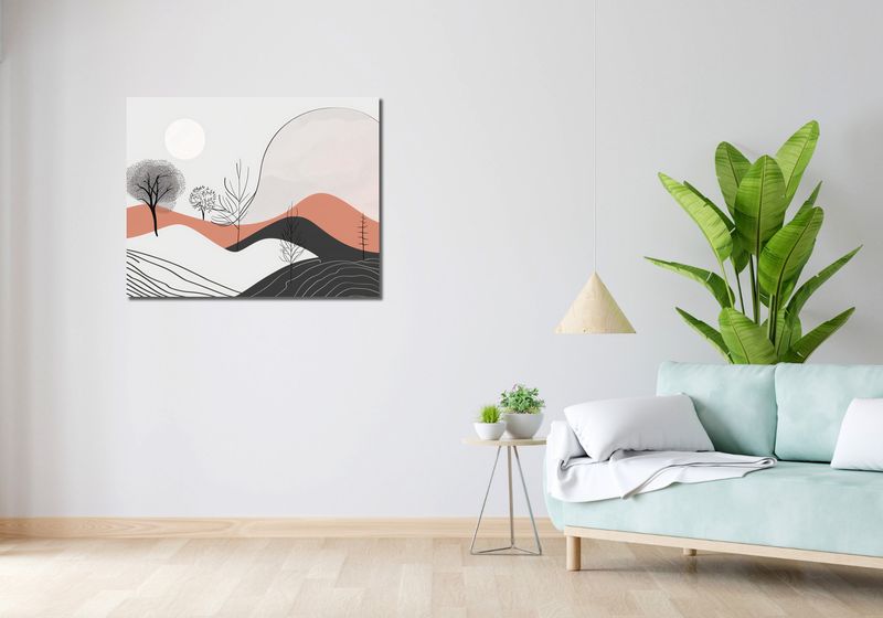 Obraz 90x70cm Półcień Widoku zdjęcie 2