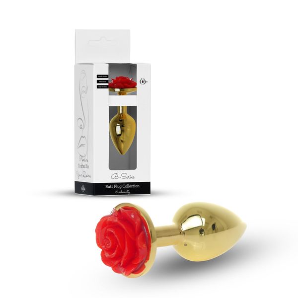 Plug-Jewellery Gold Plug Rose- Red zdjęcie 9