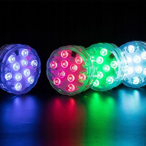 4x OŚWIETLENIE BASENU PODWODNE BASENOWE LAMPKA LED RGB Z PILOT na Arena.pl