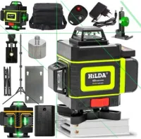 16 LINIOWA POZIOMICA LASEROWA HILDA +STATYW 2M HIT