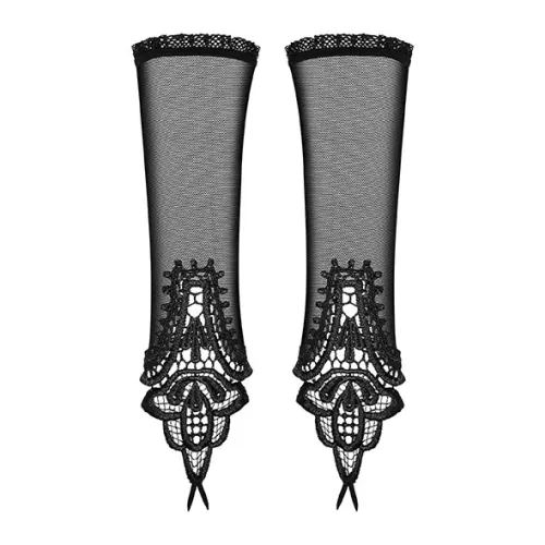 obsessive luiza rękawiczki koronkowe elastyczne one size czarne na Arena.pl