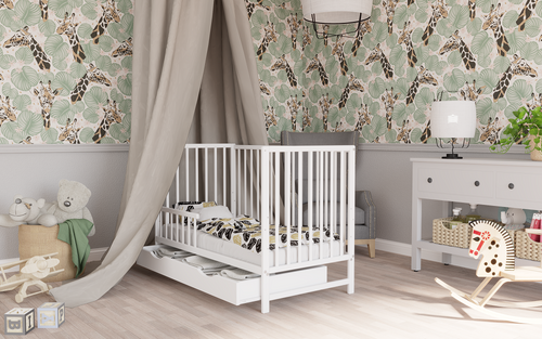 Łóżeczko szuflada MAGDA BIAŁA TAPCZANIK na Arena.pl