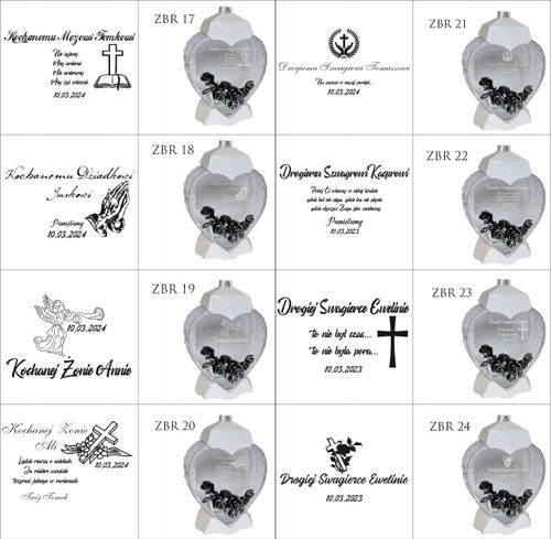 EKSKLUZYWNY ZNICZ SERCE biały personalizowany GRAWER DLA SZWAGIERKI na Arena.pl