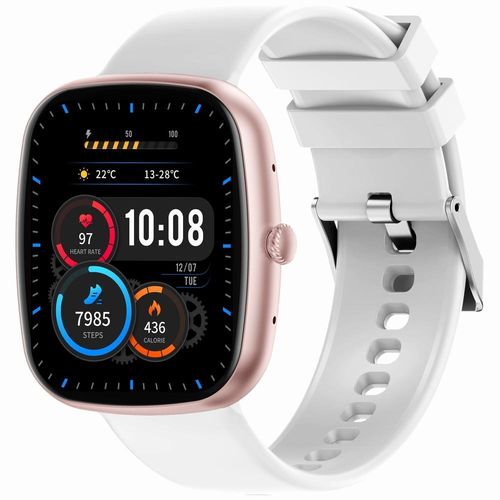 smartwatch damski gravity gt18-2 różowy pasek silikonowy + biały pasek na Arena.pl