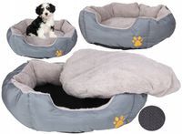 Miękkie GRUBE legowisko dla psa, kota z poduszką ANTYPOŚLIZGOWE kanapa 57cm