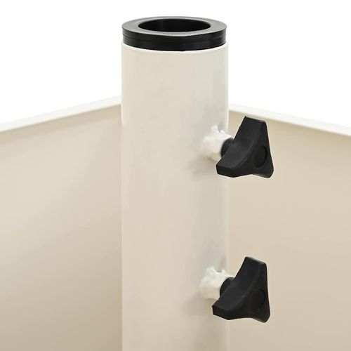 Podstawa Parasolowa z Donicą Biały 45 x 45 x 45 cm Stal na Arena.pl