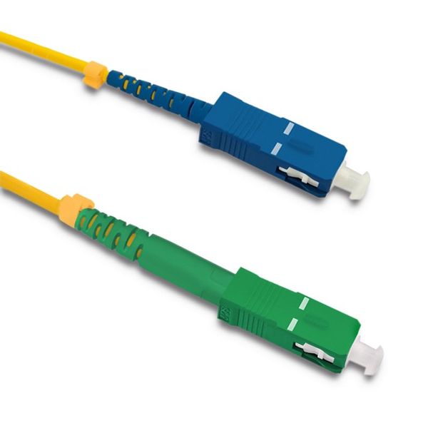 Qoltec Patchcord światłowodowy SC/APC - SC/UPC | Singlemode | 9/125 | G652D | Simplex | 0.5m zdjęcie 1