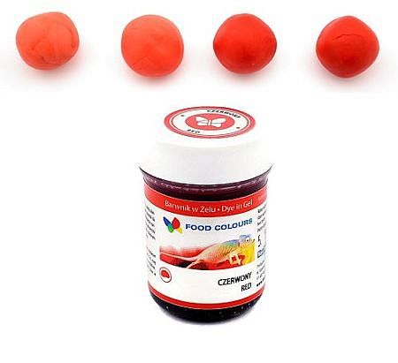 BARWNIK SPOŻYWCZY W ŻELU - 35g - CZERWONY na Arena.pl