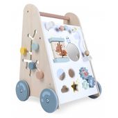 DREWNIANY PCHACZ CHODZIK EDUKACYJNY Z LABIRYNTEM SORTER OD 18M